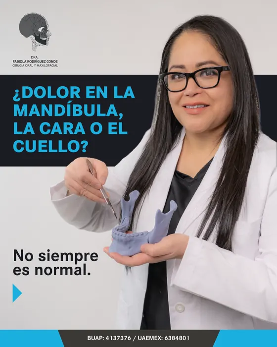Ejemplo de post sobre dolor de mandíbula, cara y cuello