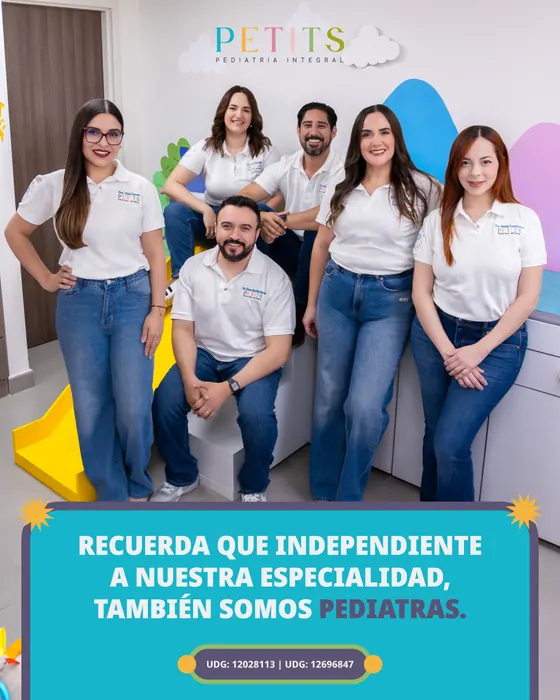 Ejemplo de post de presentación del equipo de una clínica pediátrica